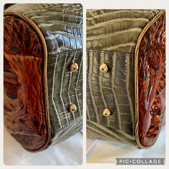 Brahmin🌿SERPENTINE HEARTWOOD ELISA SATCHEL 
NEW WITH ATTACHED TAG🍃$435 MSRP🍃 - Picture 9 of 15